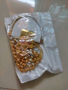 Long Necklace With Earrings- New, Not Used.