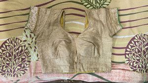 Green Heavy Border Saree Like New