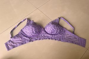 Purple Flower Bra