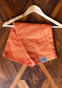 NUON Orange  Denim Shorts Size 28
