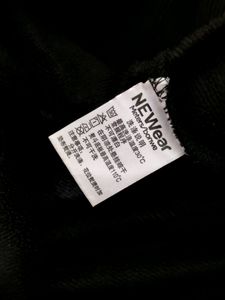 NEWear black unisex imported hoodie