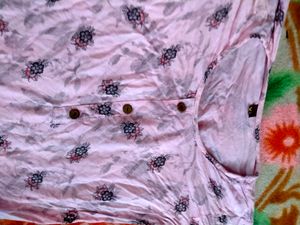 Baby Pink Kurta,used Bt Good