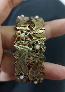 Elegant Bronzish Gold Bangles