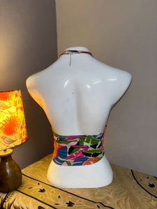 ⋆˙⟡ y2k tropical halter top⋆˙⟡
