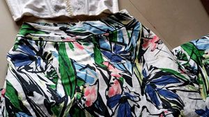 Multicolour Fish Cut Skirt❤💙