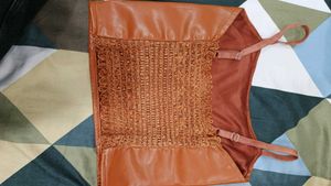 Y2k Leather Pinteresty Crop Top