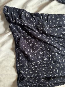 Floral Print Wide Leg Pants