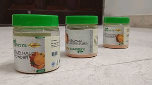 3 Pcs Of Kasturi Haldi Powder (300 Gms)+Free Item
