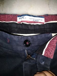 Homini Emerito By Mango Black Slim Fit Pant