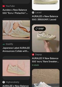 New Balance X Auralee 550  RARE