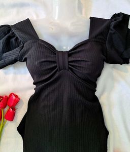 Black y2k top