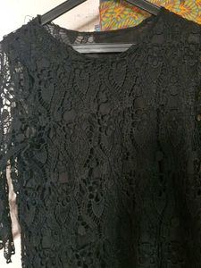 Black Top With Attached Inner 🖤👌