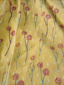 Soft Yellow Chiffon Short Dress