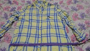 Plaid Button-Up Shirt