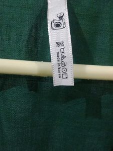 V Neck Dark Green Top