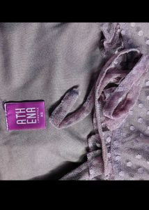 Athena Lavender puff sleeve corset Top
