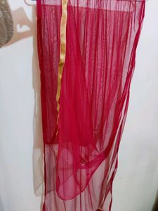 Bridal Maroon Velvet Suit - S Size