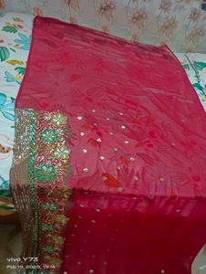 Gujarati Style Saree Sequence Work (Multi)