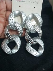 Silver Chain Link Earrings