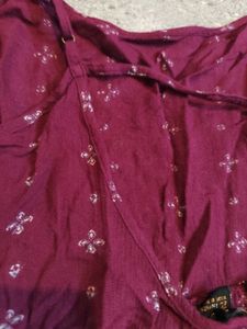 Floral Deep Back Kurti/dress
