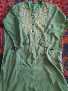 Trendz Green kurti L size