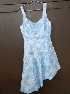 Sky Blue Cotton Dress