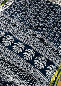 Cotton Indigo Saree