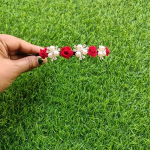 Floral Pearl Hairband (Combo Of 5)