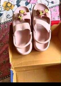 Pink &#39;Smile&#39; Sandals with Cute Charms
