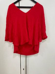 Zara Ruby Red Kaftan Top ❤️ Effortless Glam ✨