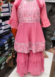 Kisd Kurta Gharara Set