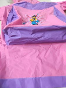 Cute Kids Raincoat(2-4 Age )With Head School Bag