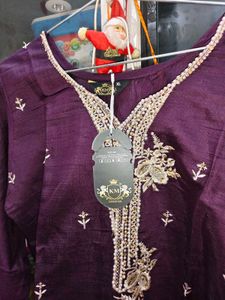 Elegant Purple Kurta Set