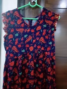 Floral Paisley Hi-Lo Dress