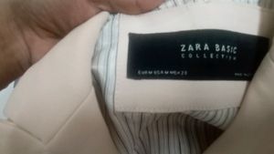 zara light peach Pink color blazer..