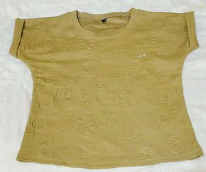 Letter Print Tee &amp; Shorts Set For Girls 8-10 Years