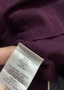 korean imported Elegant dark Purple floral Cardiga