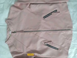 Pink Moto Fox Leather Jacket