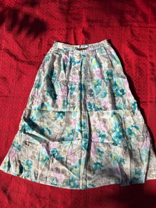 Floral Print Ethnic Skirt