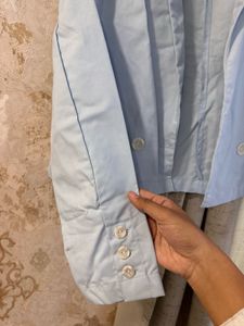 Blue Cropped Blazer, Bust- 36/38