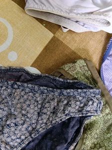 Combo Of Three Used Briefs And One Bra