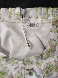 Floral Print Ruffle Hem Dress