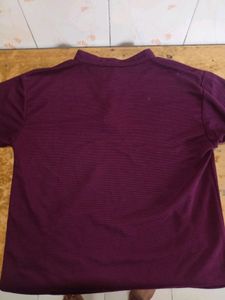 MENS STANDING COLLAR TSHIRT