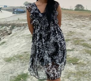 Floral Ruffle Dress