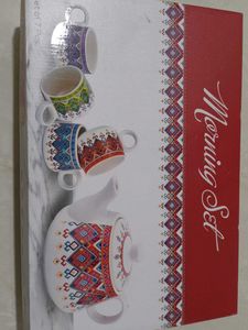 NEW Tea Set with 6 Cups and Kettle