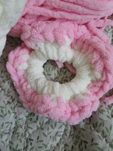 Fluffy Crochet Scrunchie