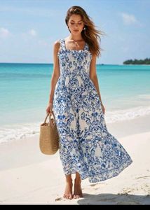 Blue & White Sundress