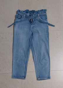 SASSAFRAS High Waist Blue Jeans
