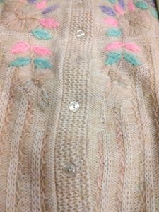 Cream Sweater With Embroidery