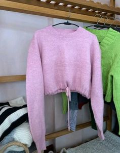 Pink Cropped Sweater